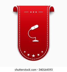 Microphone Red Vector Icon Design