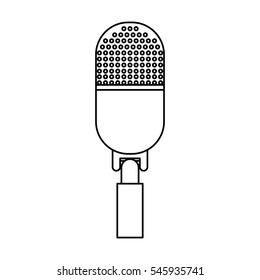 microphone retro device icon vector illustration design