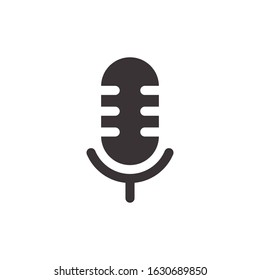Microphone Ringing icon flat outline glyph interface 