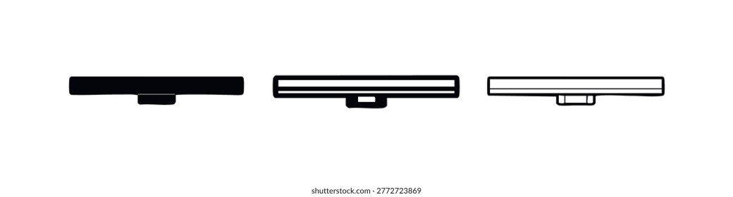 Microphone Shock Mount Icon Set. Boom Arm Holder Vector Illustration. Studio Mic Stand Accessory Icons.