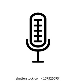 microphone sigh icon vector
