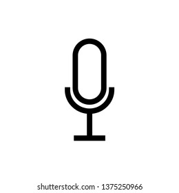 microphone sigh icon vector