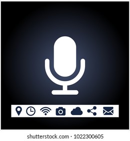 microphone sign icon