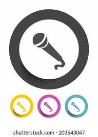 Microphone sign icon