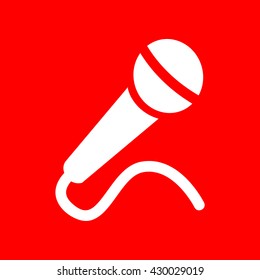 Microphone sign illustration