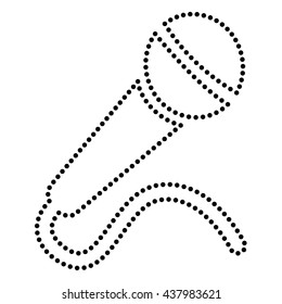 Microphone sign illustration