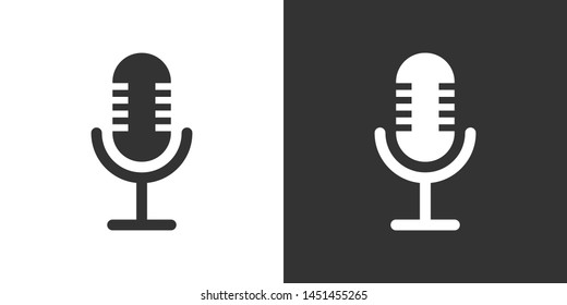 Microphone Sign Symbol Icon Vector