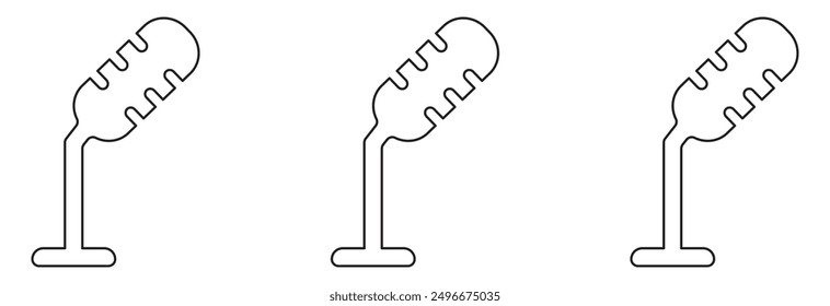 microphone sign vector illustration vector design eps 10