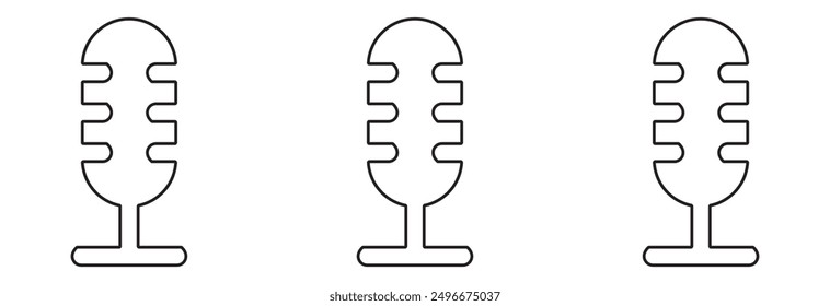 microphone sign vector illustration vector design eps 10