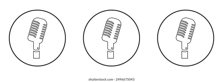 microphone sign vector illustration vector design eps 10