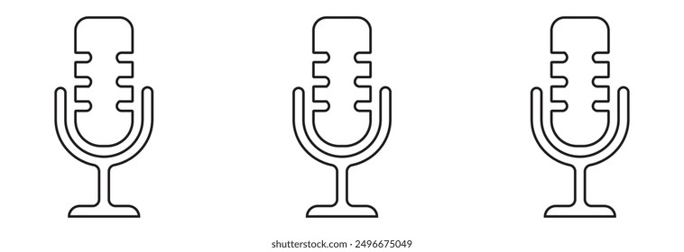microphone sign vector illustration vector design eps 10