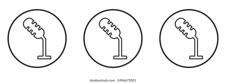 microphone sign vector illustration vector design eps 10