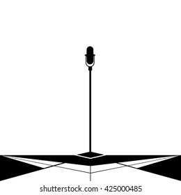 Microphone silhouette isolation