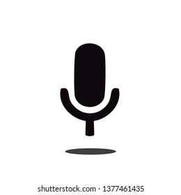 microphone simple icon illustration