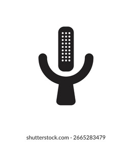 Conjunto de iconos simples de micrófono. Vector de iconos de podcast. Icono de Vector de voz