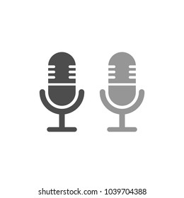 Microphone Simple Icon Symbol Design