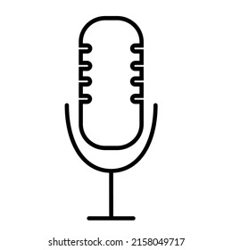 Microphone simple icon for web