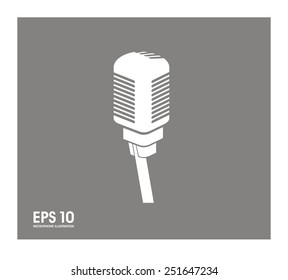 microphone simple illustration