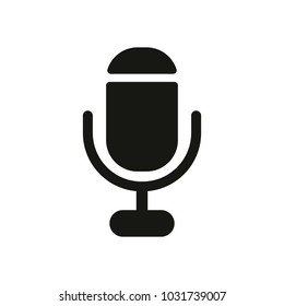 microphone. simple silhouette