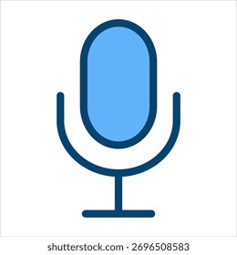 Microphone Single Icon Vector Collection