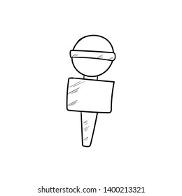 microphone sketch doodle icon vector