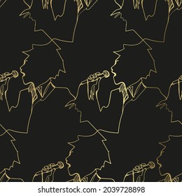 microphone sketch vector illustration isolated design element isolated