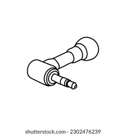 Einfaches Logo für die kleine Linie Microphone