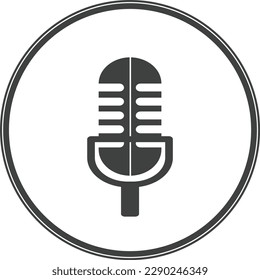 microphone sound audio icon vector illustration