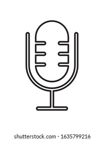 microphone sound device isolated icon vector illustration design