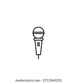 “Símbolo de entretenimiento de sonido de micrófono de karaoke”