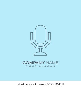 microphone and sound icon