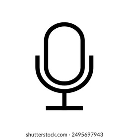  microphone, sound recording - vector illustration
	