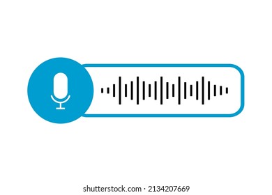 Microphone and sound wave icon. Music and audio logo. Podcast radio logo