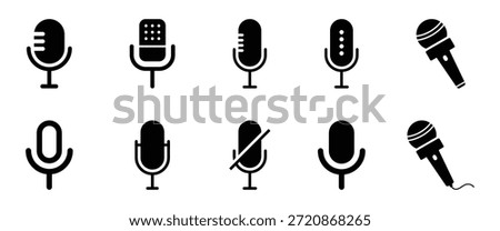 Microphone with sound wave icon. Microphone icon with sound waves digital audio recording device. Voice message and podcast symbol. Audio speech podcast mic symbol on white background