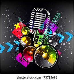 Microphone Space background