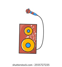 Microphone with Speaker
A dynamic mic and speaker illustration, embodying live performances and sound systems