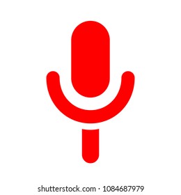 Microphone speaker icon for apps and websites – stock vector