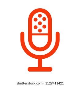 Microphone speaker icon for apps and websites – vector for stock