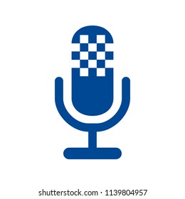 Microphone speaker icon for apps and websites – for stock vector