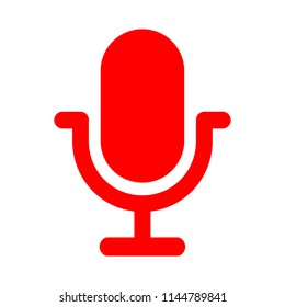 Microphone speaker icon sign for apps and websites – vector