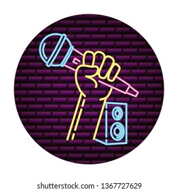 microphone and speakers