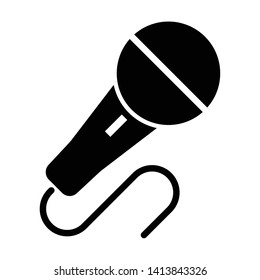 microphone speech equipment icon vector