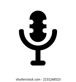 Icono de voz del micrófono.voice (ilustración vectorial)