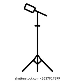 microphone stand  icon on white background vector
Vector line icon musical instruments