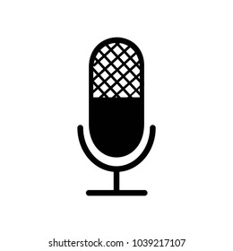 Microphone style icon vector