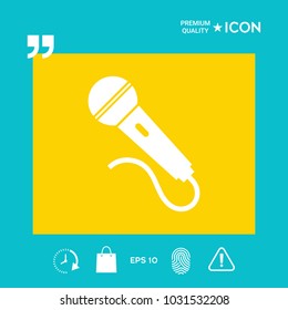Microphone symbol icon