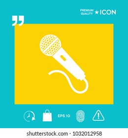 Microphone symbol icon
