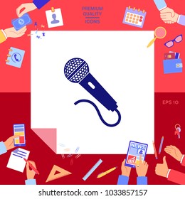 Microphone symbol icon