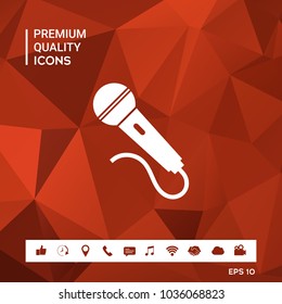 Microphone symbol icon