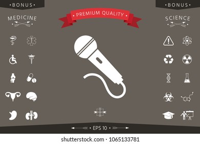 Microphone symbol icon